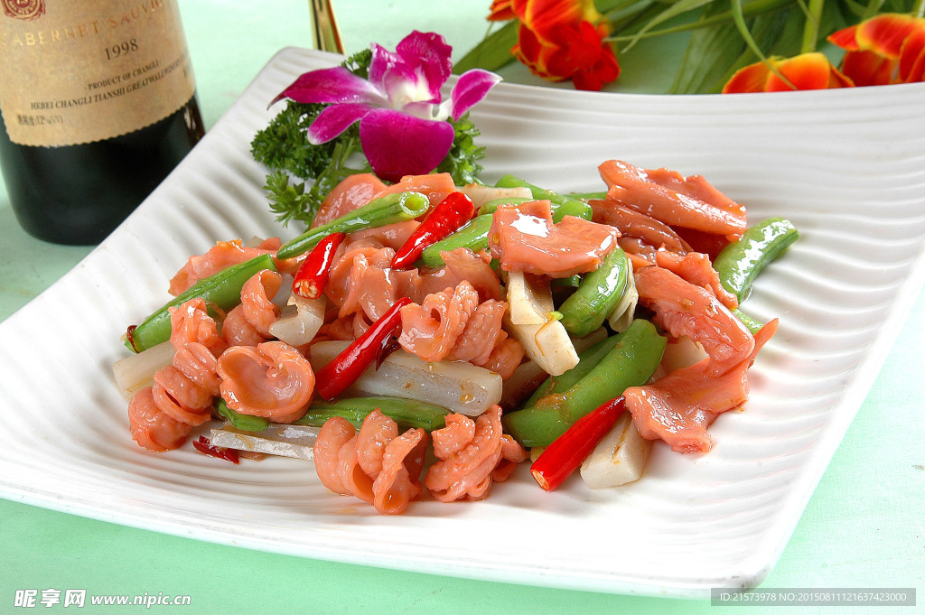 蜜豆莲藕炒鲨鱼肚