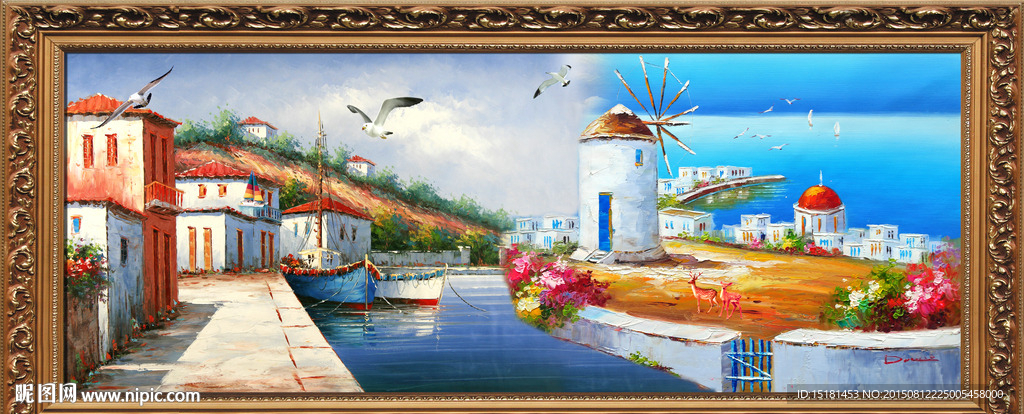 地中海油画