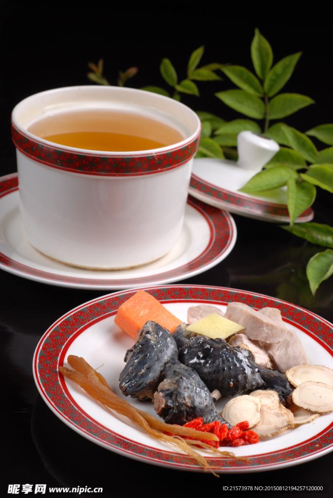 花旗参炖竹丝鸡