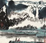 笔墨画高原春归