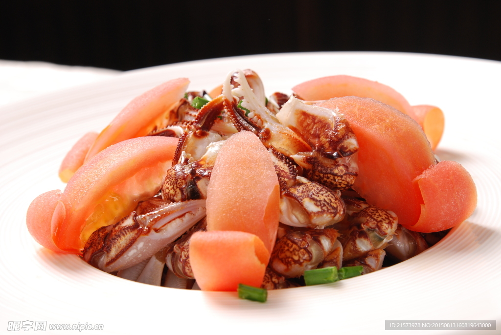 西红柿蟹钳肉