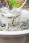 香菜海参蟹柳羹