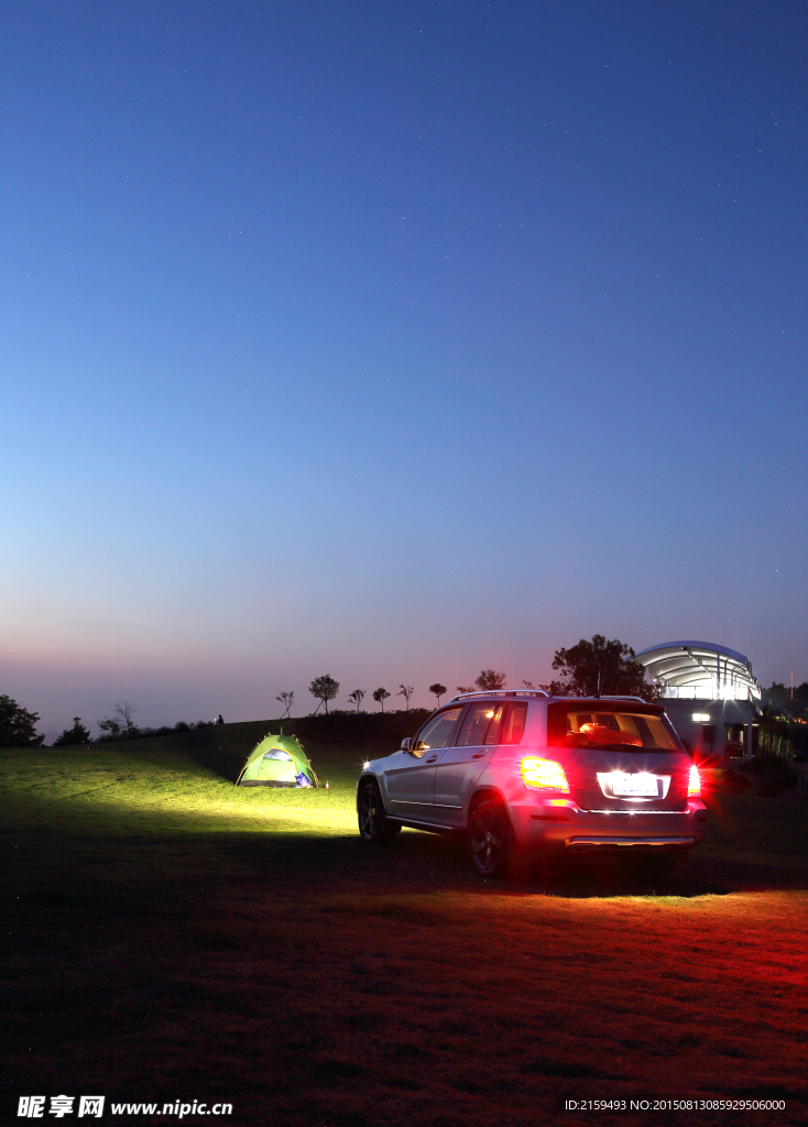 永安山GLK300夜景