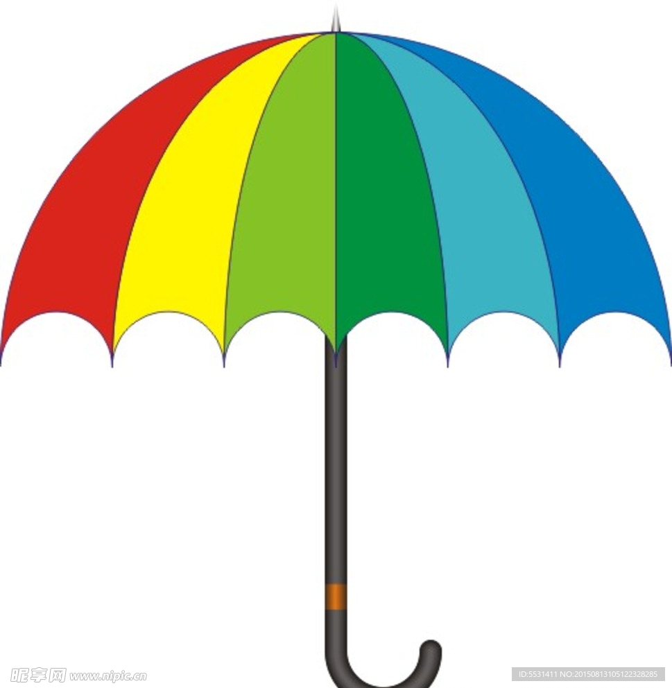 彩色雨伞