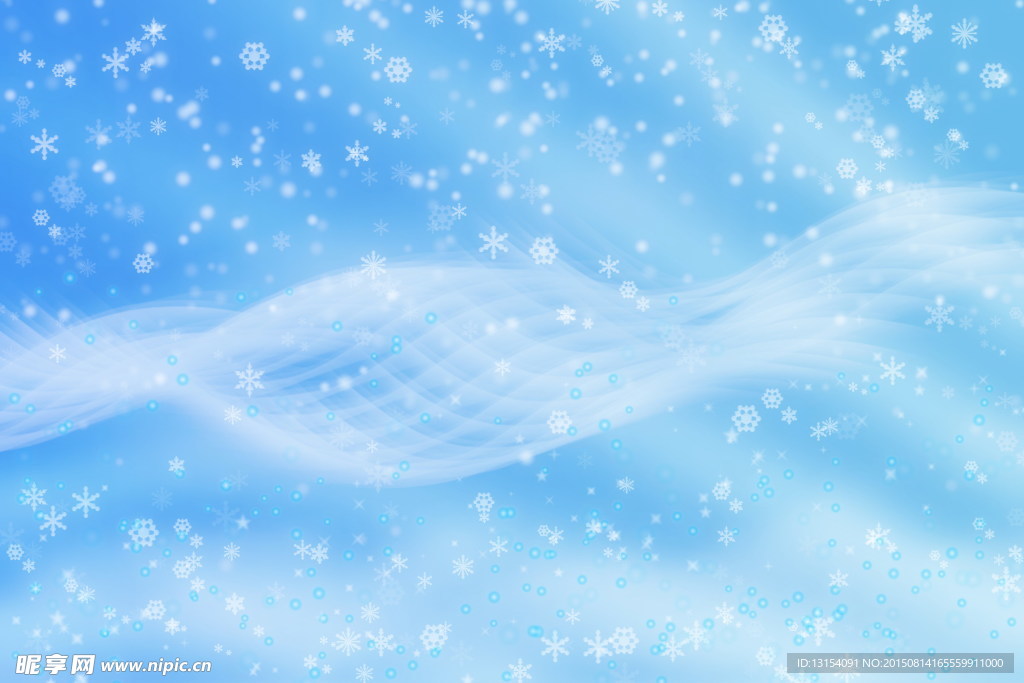 浪漫雪花背景图片