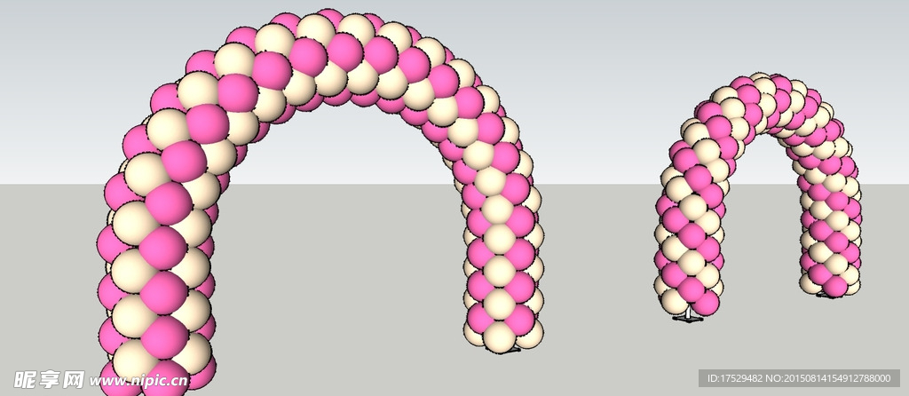 气球拱门模型