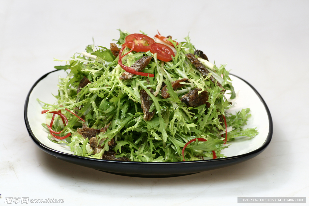 豆豉鲮鱼拌水培菜