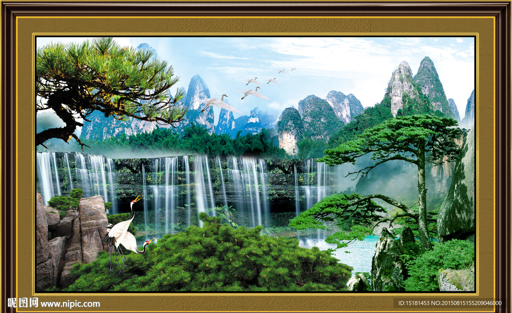 迎客松风景