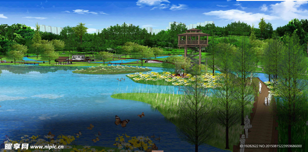 湿地景观效果图