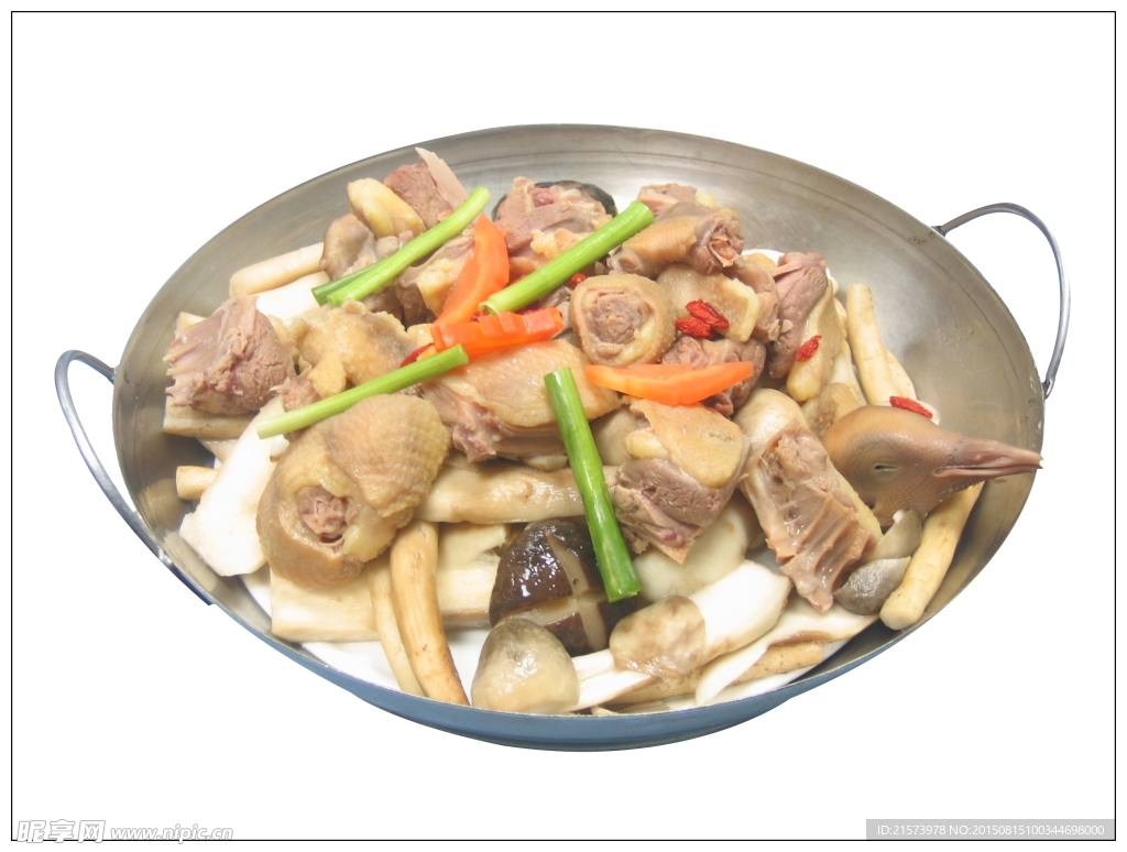 野山菌煮乳鸽