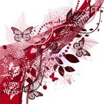 手绘花卉花纹