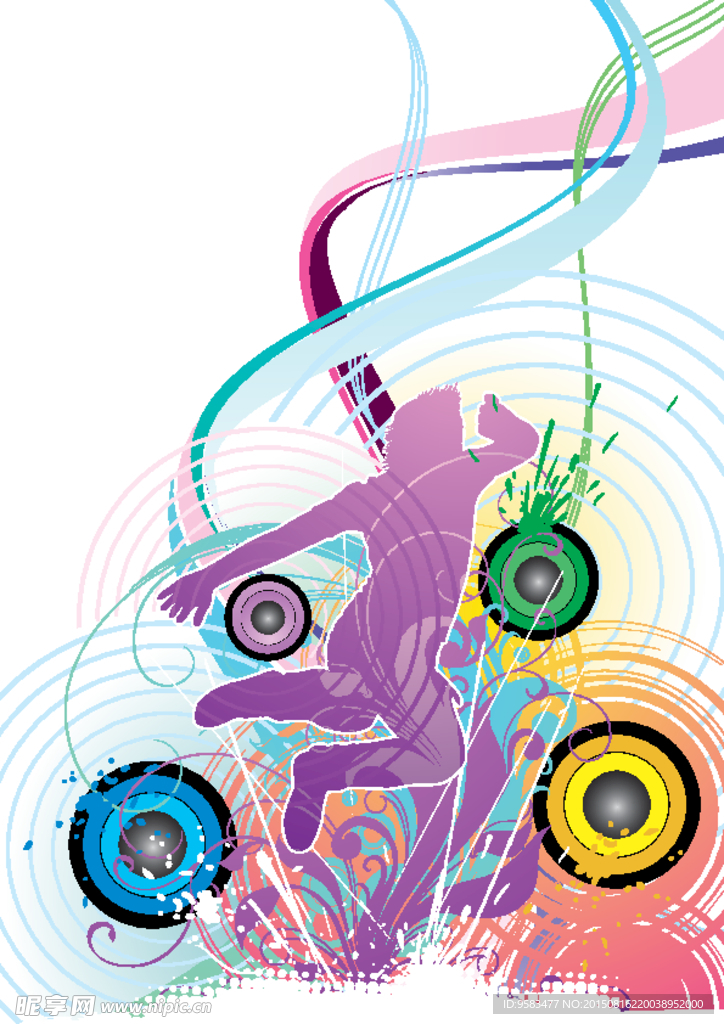 矢量人物纹元素