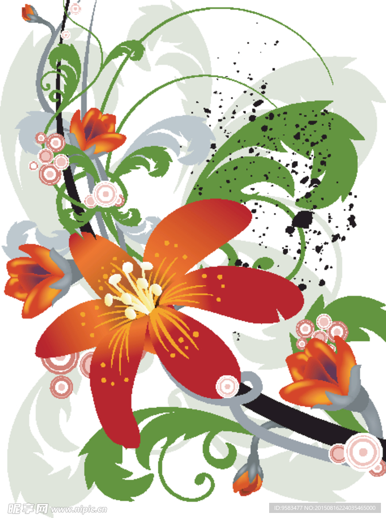 精品矢量花纹