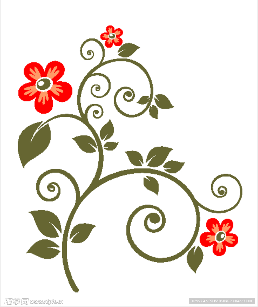 矢量花纹