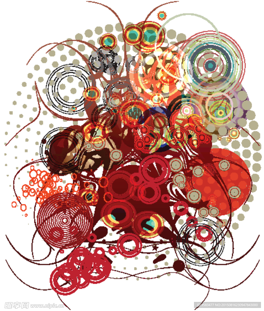红矢量花纹