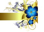 矢量花纹框
