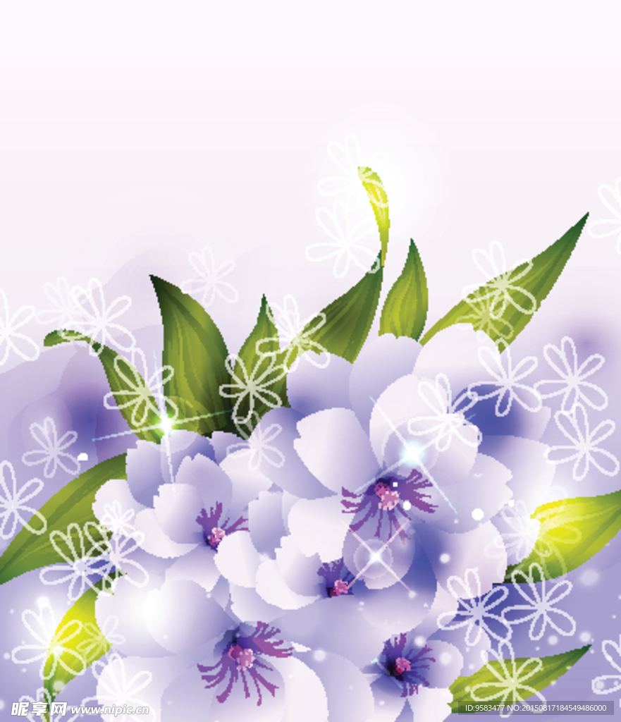 花朵花纹矢量