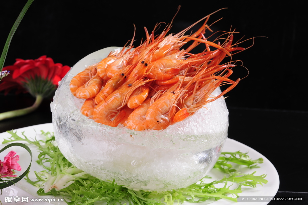 冰钵鲜虾