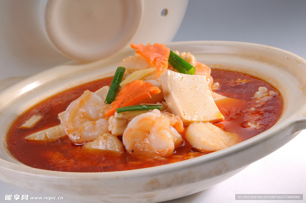 海鲜辣豆腐