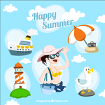 夏日元素