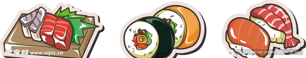 寿司  汉堡  火腿