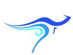 抽象袋鼠logo
