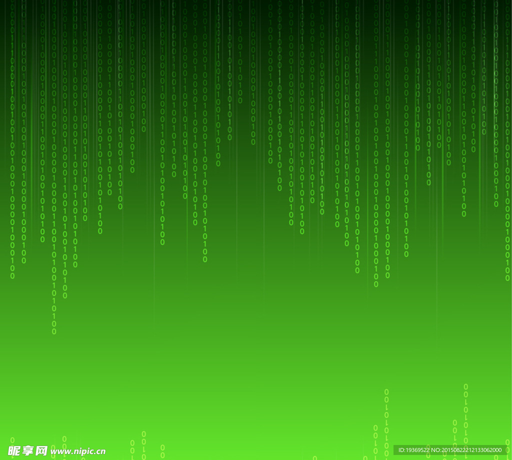 绿色数字背景矢量素材