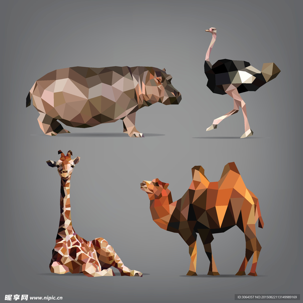 立体 折纸类动物