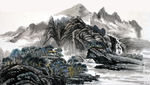 山水水墨画