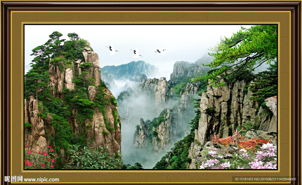 迎客松风景