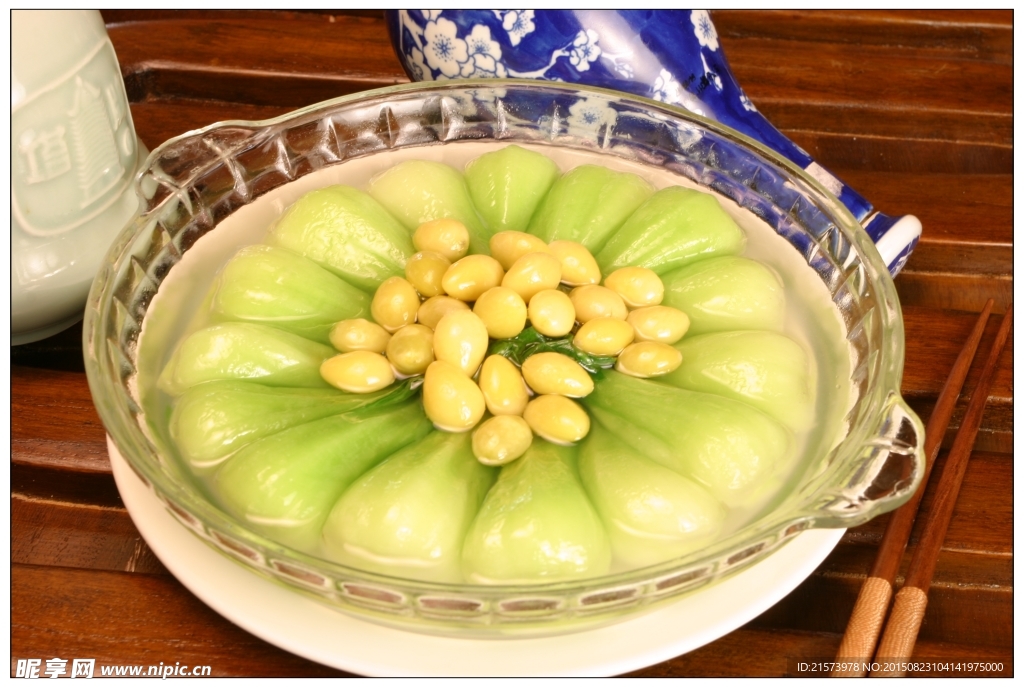白果扒菜心