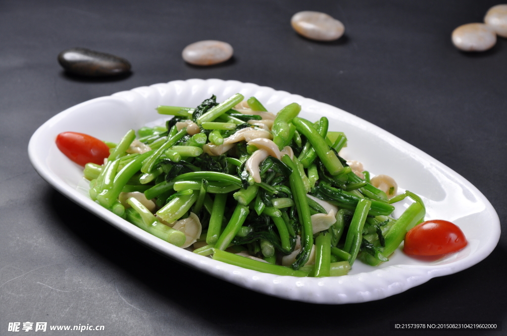 菜心烧白玉
