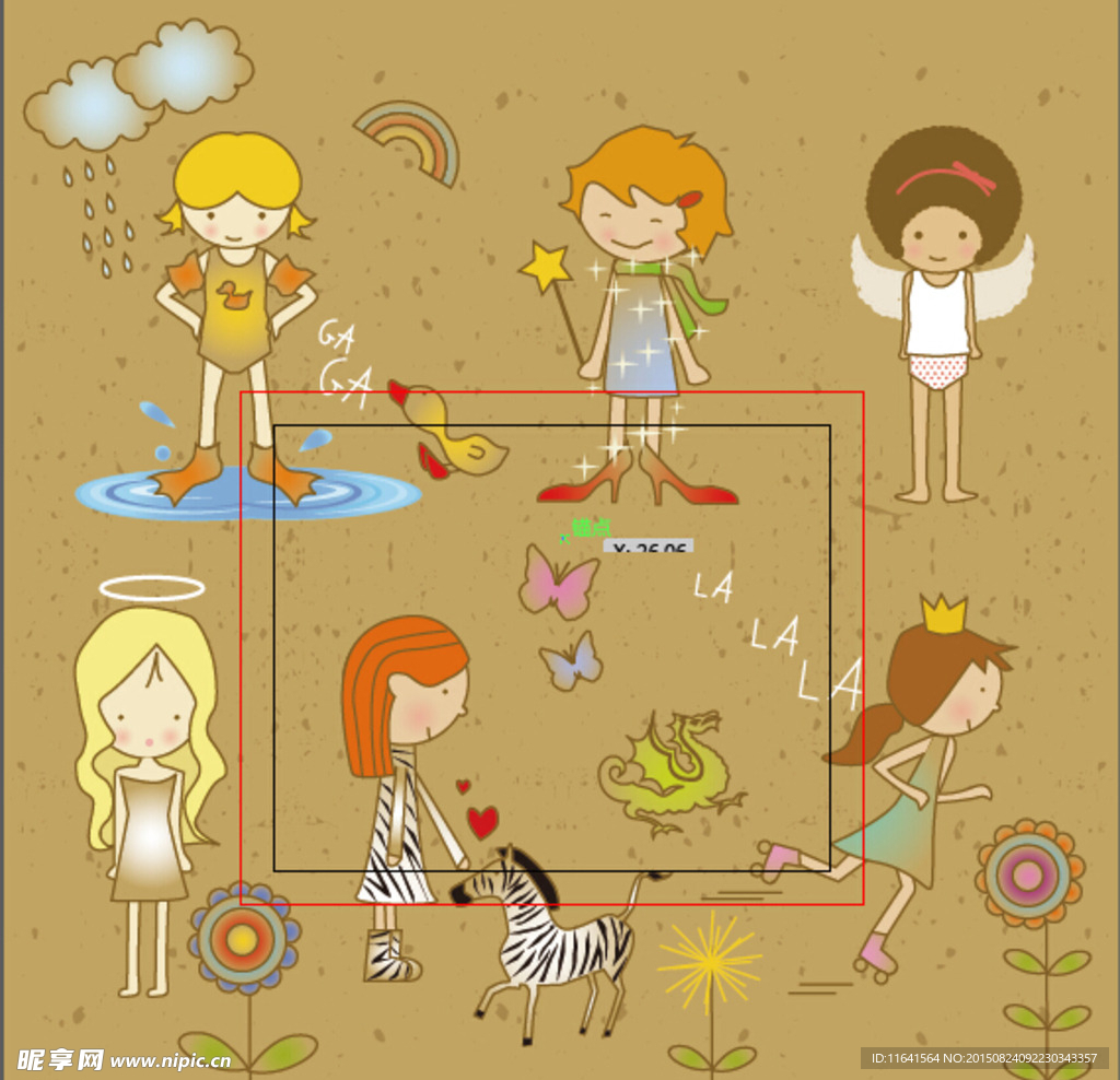 儿童矢量简笔画