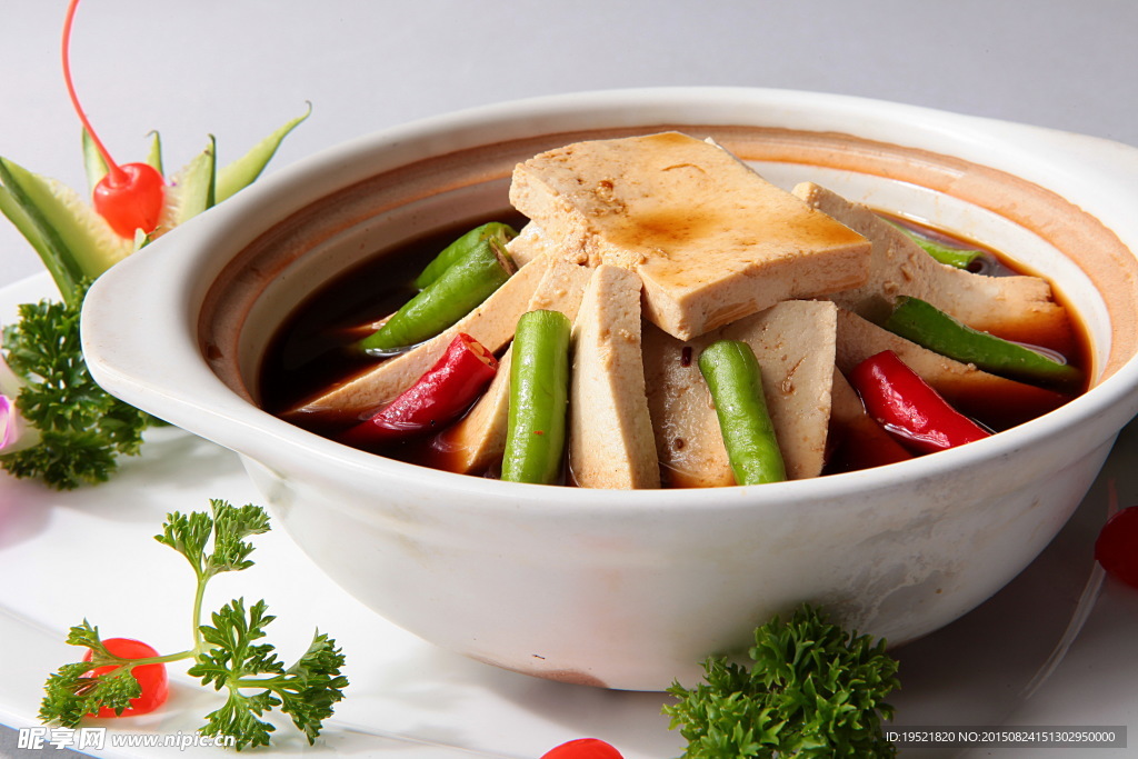 杭椒烩豆腐好