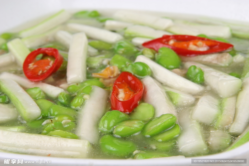 夜开花豆瓣烩蛤蜊