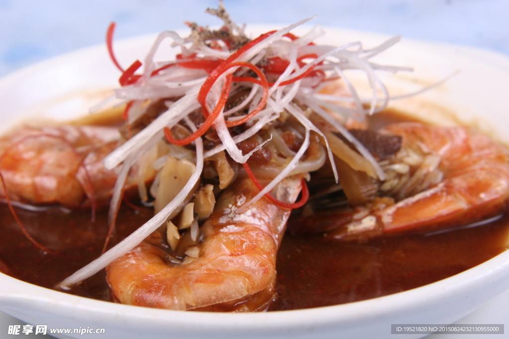 蚝油蒸虾