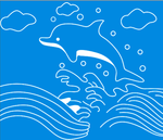 卡通海豚