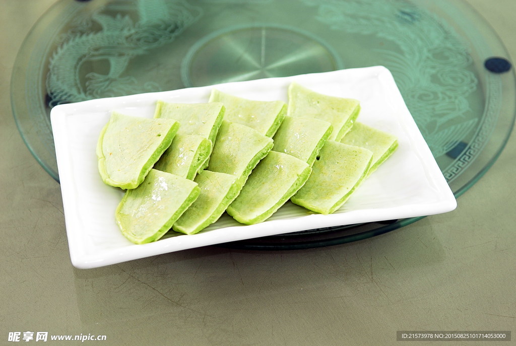 绿茶饼盘