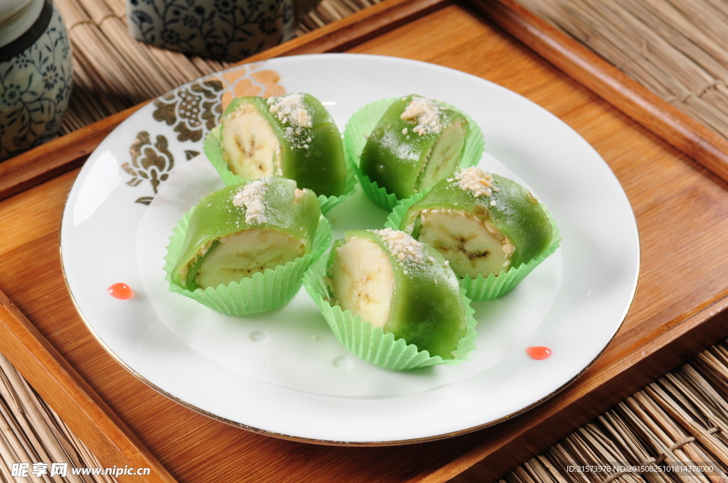 绿茶香蕉饼