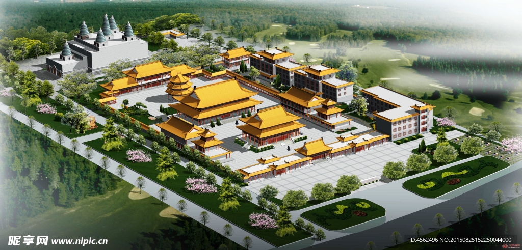 景点鸟瞰图