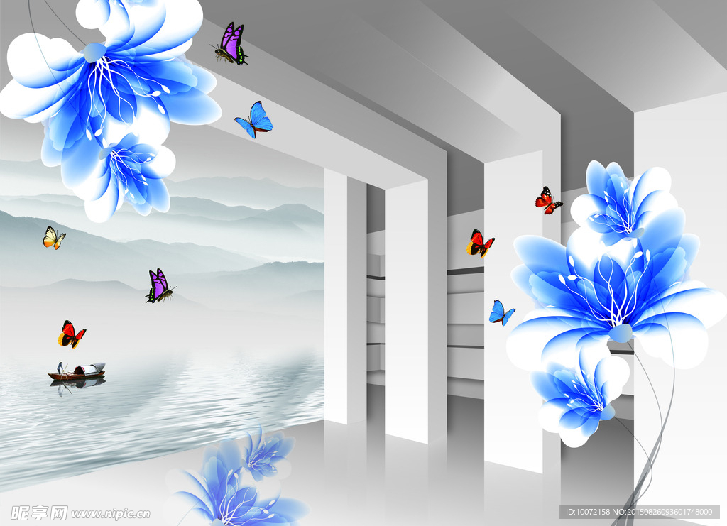 3D蝶恋花
