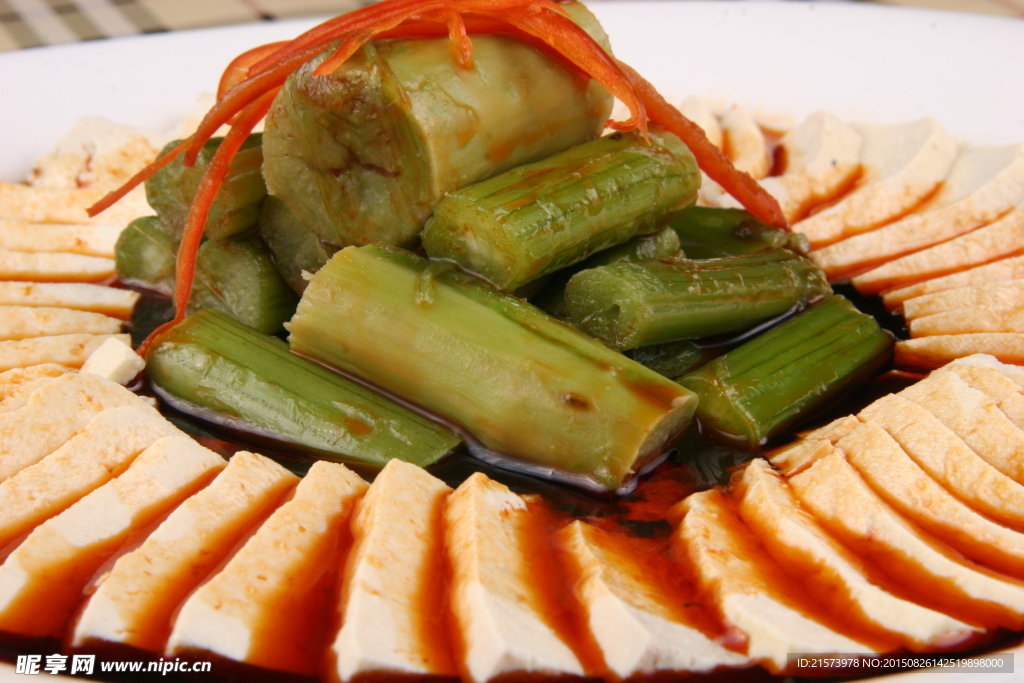 梅菜梗蒸臭豆腐