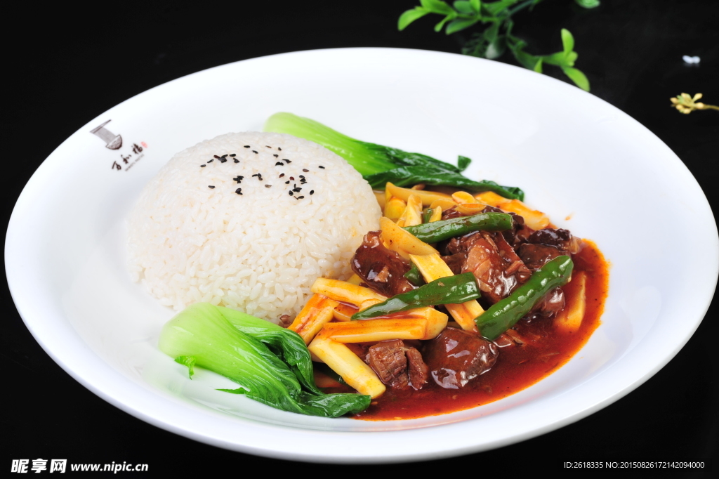 红烧牛肉盖浇饭