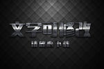 金属生锈效果3D立体字