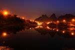 桂林琴潭夜景