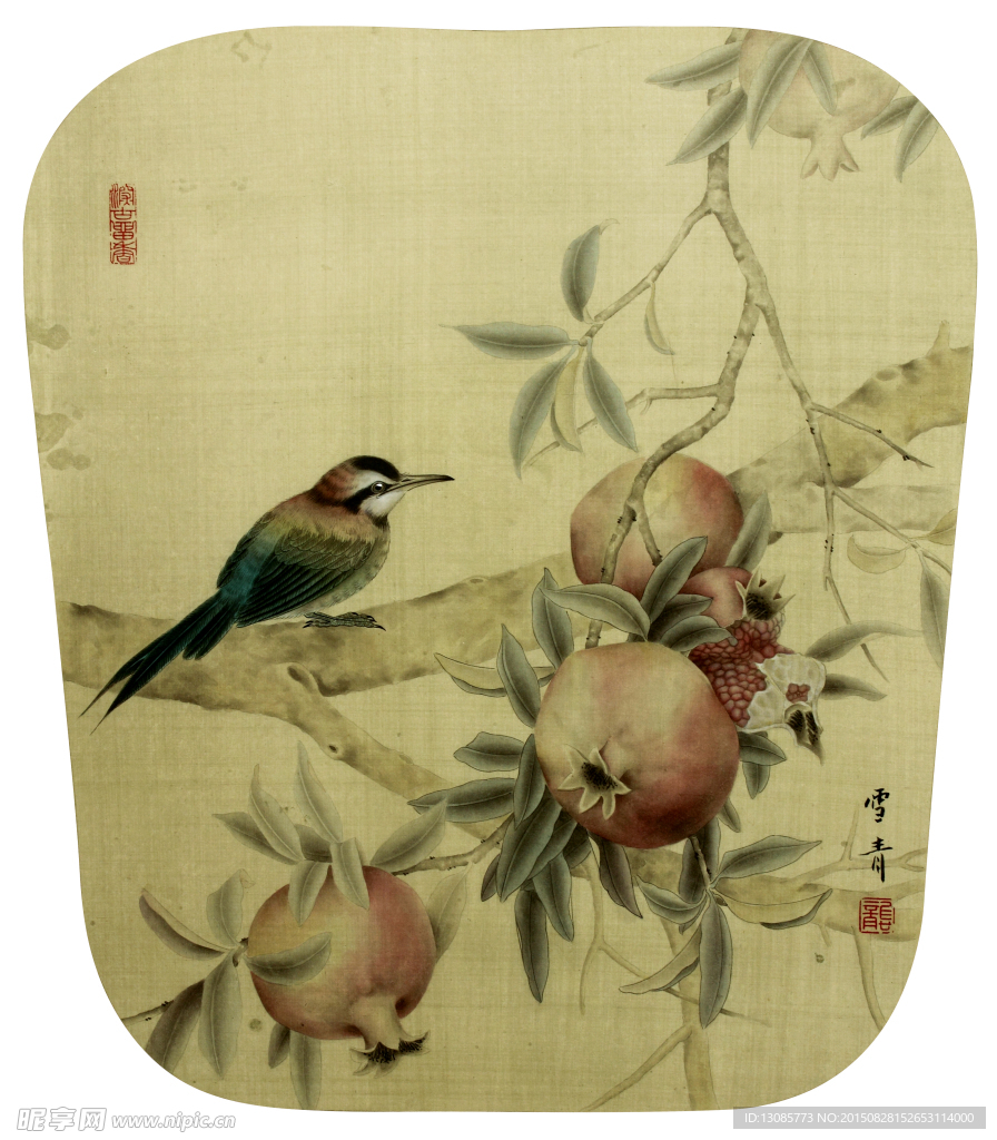 龚雪青高清花鸟工笔画