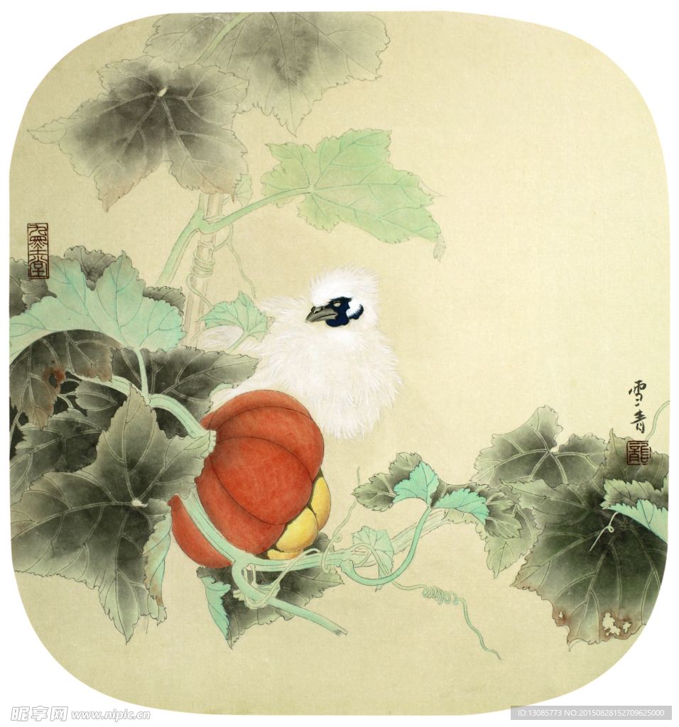 龚雪青高清花鸟工笔画