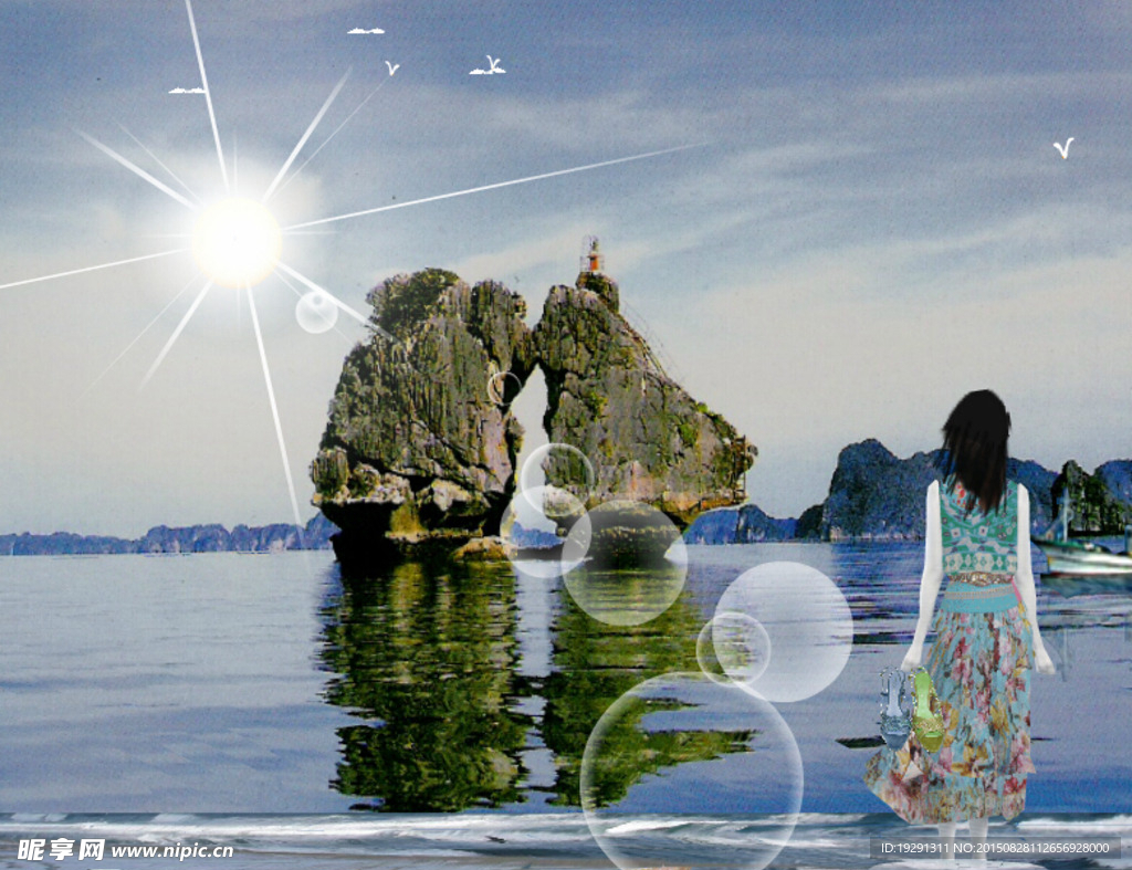 美女风景视频