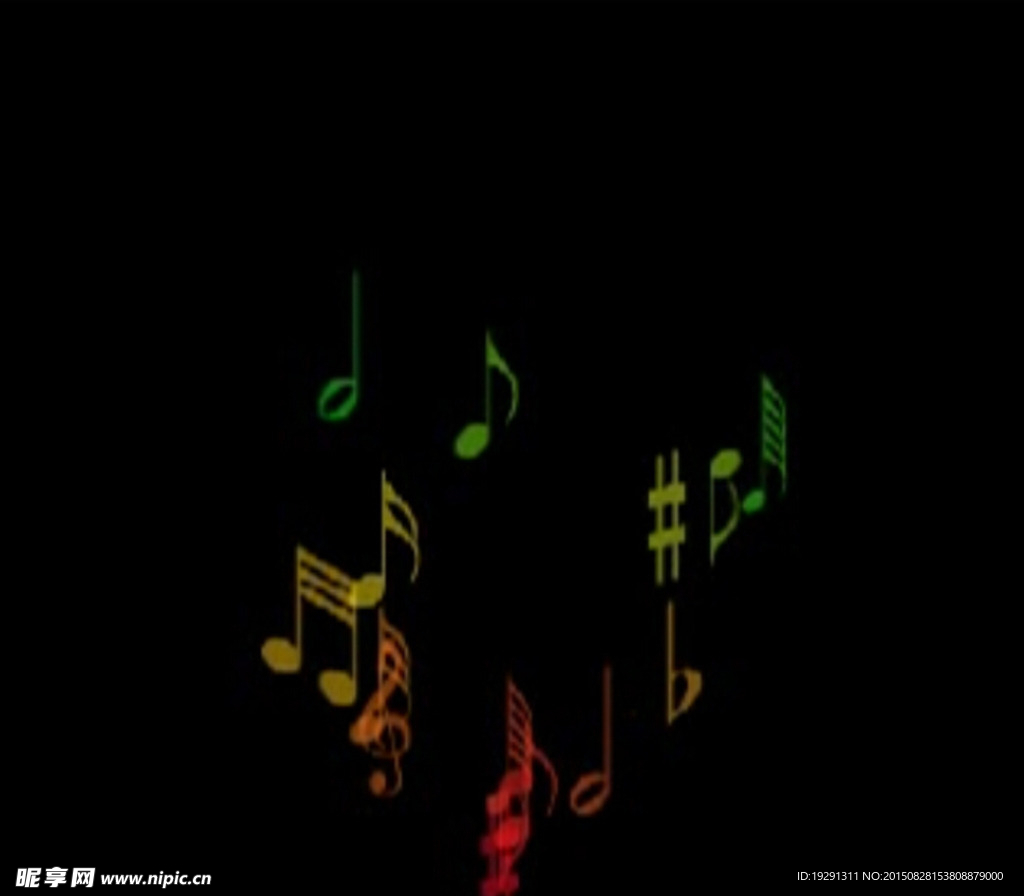 音符飞舞视频