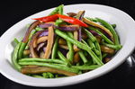 土家豆角炒茄子